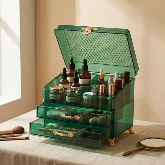 Vintage Acrylic Cosmetic Storage Box